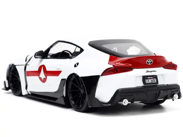 2020 Toyota Supra White and Rick Hunter Diecast Figurine "Robotech" "Hollywood Rides" Series 1/24 Diecast Model Car by Jada #5