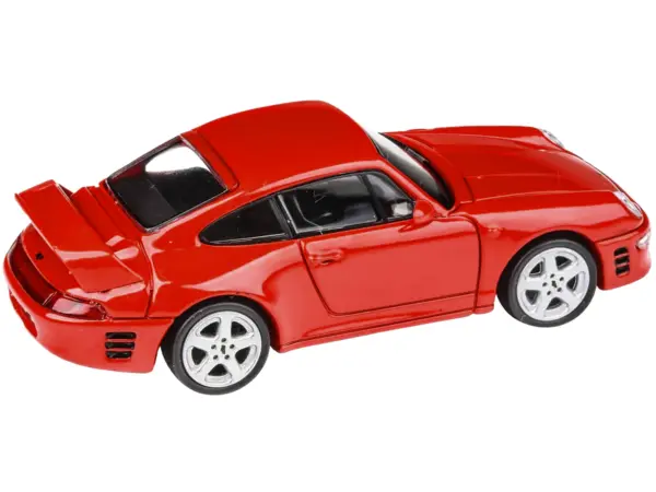 1995 RUF CTR2 Guards Red 1/64 Diecast Model Car by Paragon #2