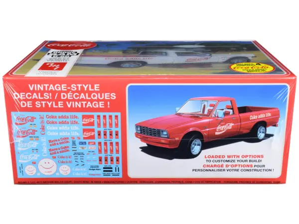 Skill 3 Model Kit 1980 Dodge Ram D-50 Pickup Truck "Coca-Cola" Four Bottle Crates 1/25 Scale Model by AMT #2
