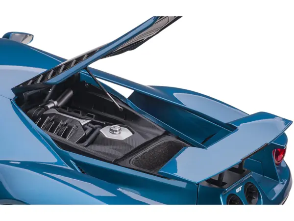 2017 Ford GT Liquid Blue Metallic 1/12 Model Car by Autoart #5