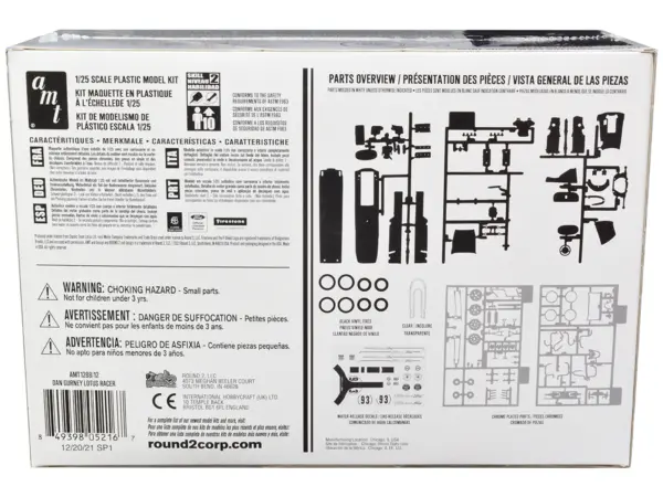 Skill 2 Model Kit Dan Gurney Lotus Racer 1/25 Scale Model by AMT #4