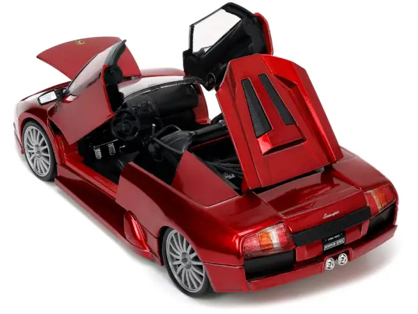 Lamborghini Murcielago Roadster Red Metallic "Hyper-Spec" Series 1/24 Diecast Model Car by Jada #3