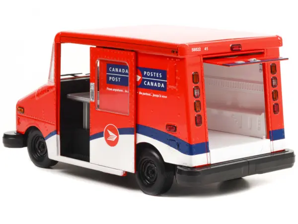 Canada Post LLV Long-Life Postal Delivery Vehicle Red and White 1/18 Diecast Model Car by Greenlight #3