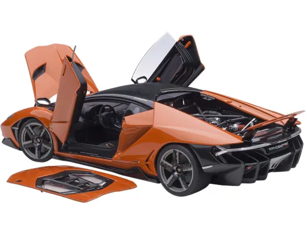 Lamborghini Centenario Arancio Argos / Pearl Orange with Carbon Top 1/18 Model Car by Autoart #2