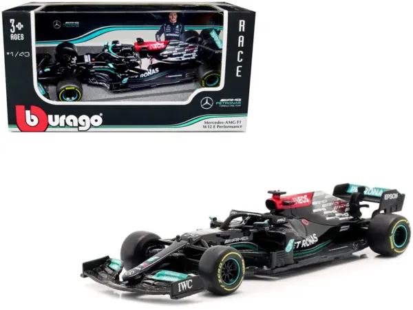 Mercedes-AMG F1 W12 E Performance #77 Valterri Bottas F1 Formula One (2021) 1/43 Diecast Model Car by Bburago #1