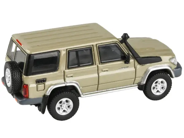 2014 Toyota Land Cruiser 76 Sandy Taupe Tan 1/64 Diecast Model Car by Paragon Models #2