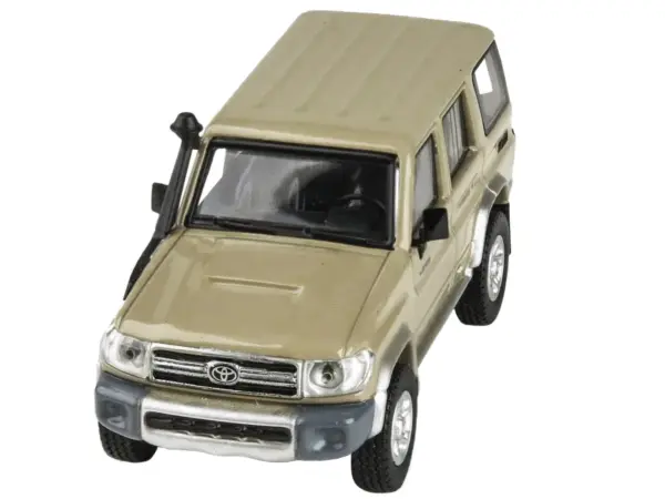 2014 Toyota Land Cruiser 76 Sandy Taupe Tan 1/64 Diecast Model Car by Paragon Models #3