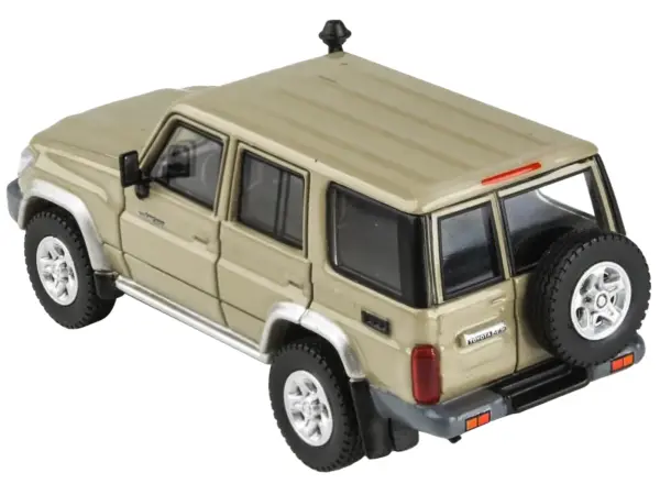 2014 Toyota Land Cruiser 76 Sandy Taupe Tan 1/64 Diecast Model Car by Paragon Models #4