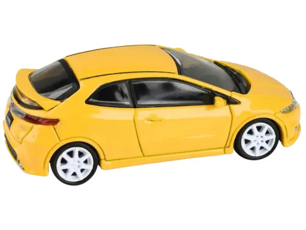2007 Honda Civic Type R FN2 Sunlight Yellow 1/64 Diecast Model Car by Paragon Models #2