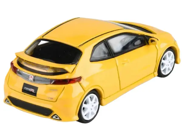 2007 Honda Civic Type R FN2 Sunlight Yellow 1/64 Diecast Model Car by Paragon Models #4