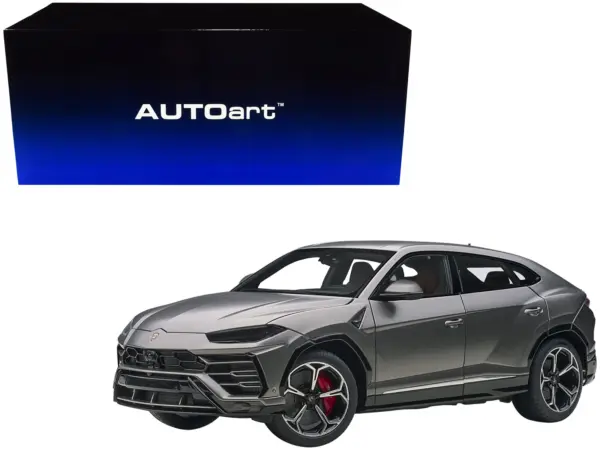 Lamborghini Urus Grigio Lynx Gray Metallic 1/18 Model Car by Autoart #1