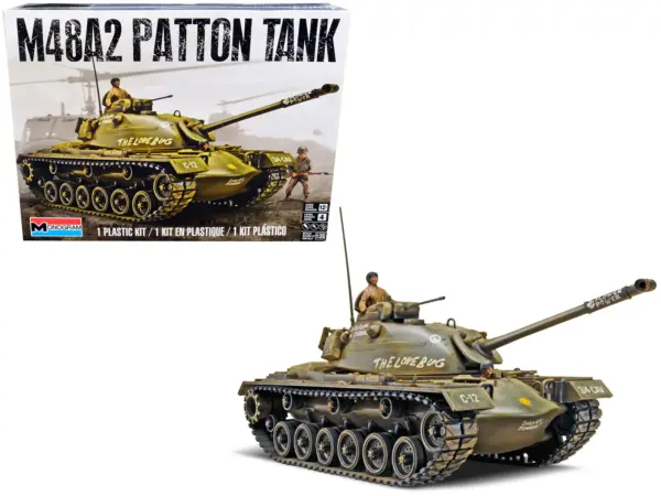 Level 4 Model Kit M48A2 Patton Tank 1/35 Scale Model by Revell #1