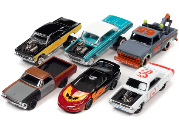 "Street Freaks" 2021 Set A of 6 Cars Release 4 1/64 Diecast Model Cars by Johnny Lightning #2