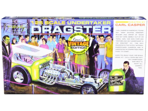 Skill 2 Model Kit Undertaker Dragster by Carl Casper 1/25 Scale Model by Polar Lights #1