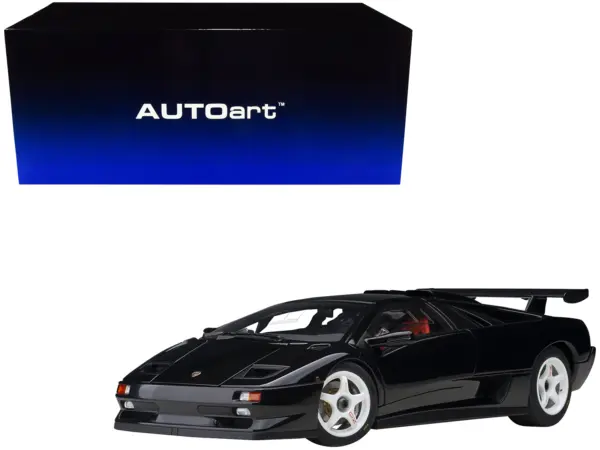 Lamborghini Diablo SV-R Deep Black 1/18 Model Car by Autoart #1