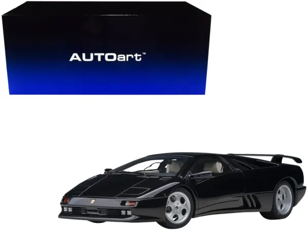 Lamborghini Diablo SE30 Deep Black Metallic 1/18 Model Car by Autoart #1
