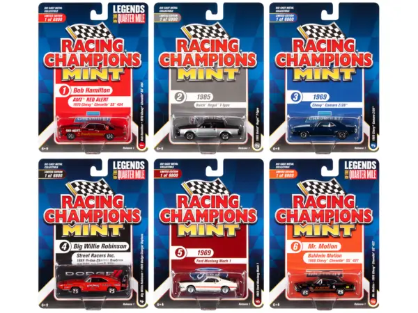 "Racing Champions Mint 2022" Set of 6 Cars Release 1 1/64 Diecast Model Cars by Racing Champions #1