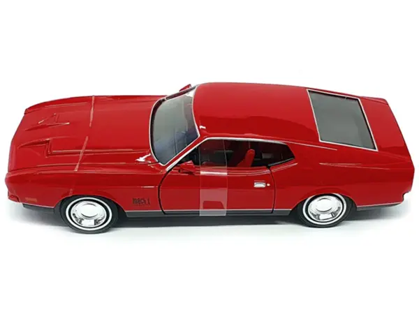 1971 Ford Mustang Mach 1 Red James Bond 007 "Diamonds are Forever" (1971) Movie "James Bond Collection" Series 1/24 Diecast Model Car by Motormax #4