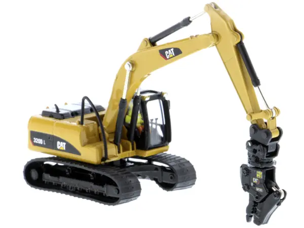 CAT Caterpillar 320D L Hydraulic Excavator with Multiple Work Tools and Operator "High Line" Series 1/87 (HO) Scale Diecast Model by Diecast Masters #4