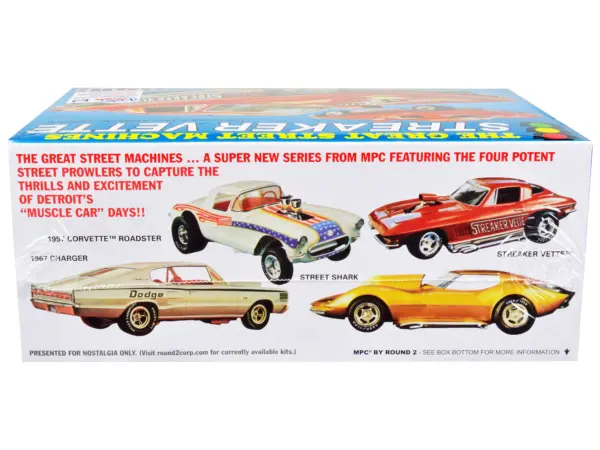 Skill 2 Model Kit 1967 Chevrolet Corvette Stingray "Streaker Vette" "The Great Street Machines" Series 1/25 Scale Model Car by MPC #2