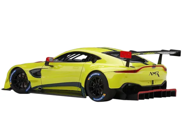 2018 Aston Martin Vantage GTE Le Mans PRO Presentation Car Lemon Green Metallic with Carbon and Red Accents "Aston Martin Racing" 1/18 Model Car by Autoart #3
