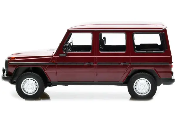 1980 Mercedes-Benz G-Model (LWB) Dark Red with Black Stripes Limited Edition to 402 pieces Worldwide 1/18 Diecast Model Car by Minichamps #2