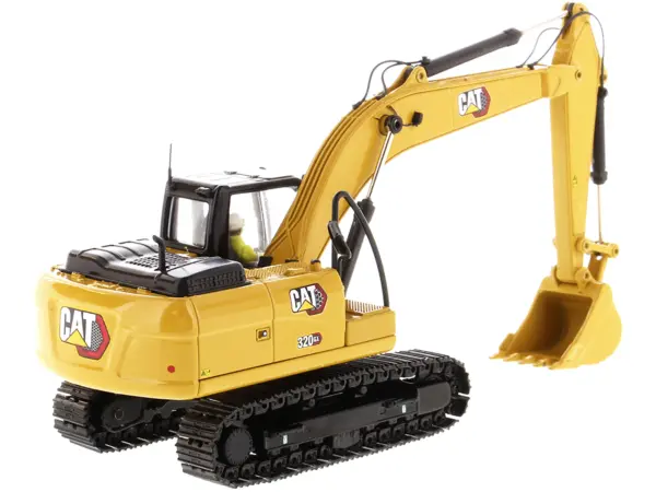 CAT Caterpillar 320 GX Hydraulic Excavator with Operator "High Line" Series 1/50 Diecast Model by Diecast Masters #3