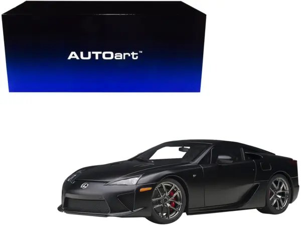 Lexus LFA Matt Black 1/18 Model Car by Autoart #1