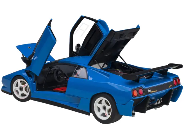 Lamborghini Diablo SV-R Blu Le Mans Blue 1/18 Model Car by Autoart #2