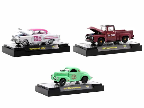 "Sodas" Set of 3 pieces Release 19 Limited Edition to 8750 pieces Worldwide 1/64 Diecast Model Cars by M2 Machines #2