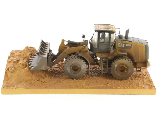 CAT Caterpillar 966M Wheel Loader with Operator (Dirty Version) "Weathered" Series 1/50 Diecast Model by Diecast Masters #2