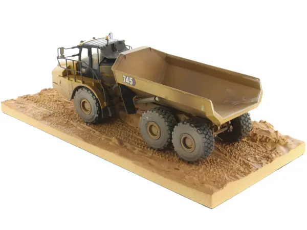 CAT Caterpillar 745 Articulated Truck with Operator (Dirty Version) "Weathered" Series 1/50 Diecast Model by Diecast Masters #3