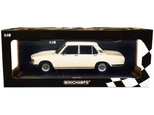 1968 BMW 2500 White Limited Edition to 504 pieces Worldwide 1/18 Diecast Model Car by Minichamps #1