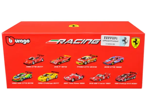 2020 Ferrari 488 Challenge EVO #28 Red with Graphics "Racing" Series 1/43 Diecast Model Car by Bburago #3