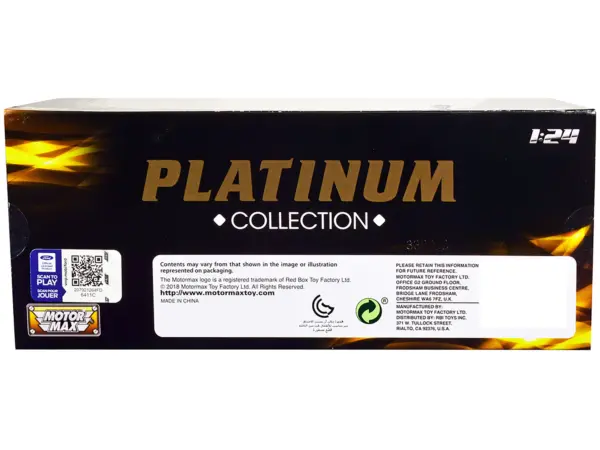 1931 Ford Model AA Pickup Truck Cream and Black "Platinum Collection" Series 1/24 Diecast Model Car by Motormax #2