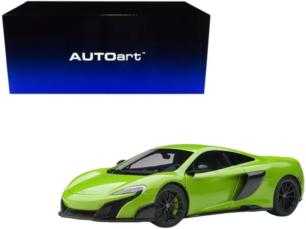 Mclaren 675LT Napier Green with Black Wheels 1/18 Model Car by Autoart #1