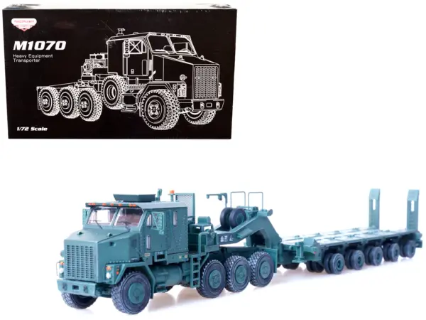 M1070 Heavy Equipment Transporter Army Green "Armor Premium" Series 1/72 Diecast Model by Panzerkampf #1