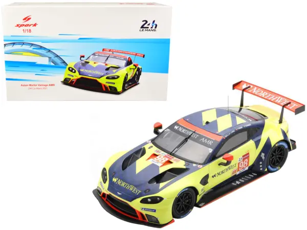 Porsche Aston Martin Vantage AMR #98 Marcos Gomes - Paul Dalla Lana - Nicki Thiim "Aston Martin Racing" LMGTE Am Class 24 Hours of Le Mans (2021) 1/18 Model Car by Spark #1