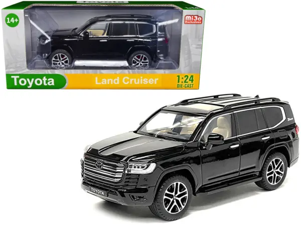 Toyota Land Cruiser Black Metallic 1/24 Diecast Model Car #1