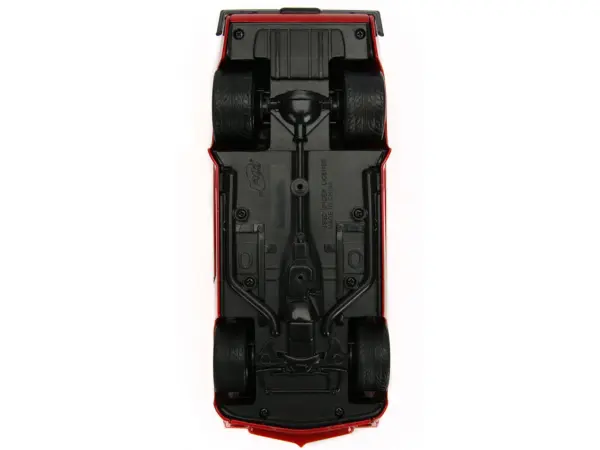 1972 Pontiac Firebird Red with Black Hood Stripe "Bigtime Muscle" Series 1/24 Diecast Model Car by Jada #5