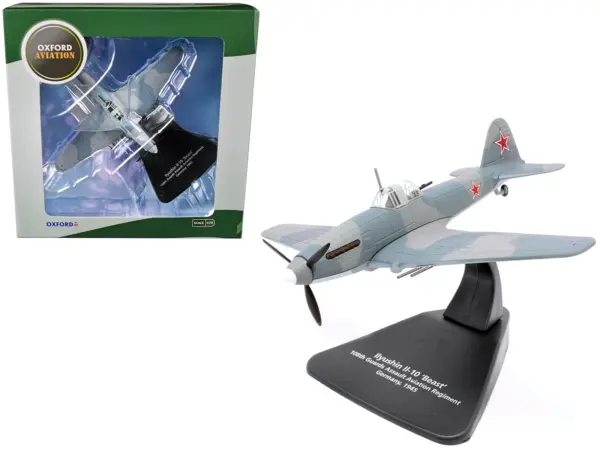Ilyushin Il-10 "Beast" War Plane 108th Guards Assault Aviation Regiment Germany (1945) "Oxford Aviation" Series 1/72 Diecast Model Airplane by Oxford Diecast #1