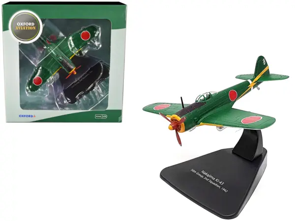 Nakajima Ki-43 Hayabusa Fighter Plane 50th Group 2nd Squadron (1942) "Oxford Aviation" Series 1/72 Diecast Model Airplane by Oxford Diecast #1