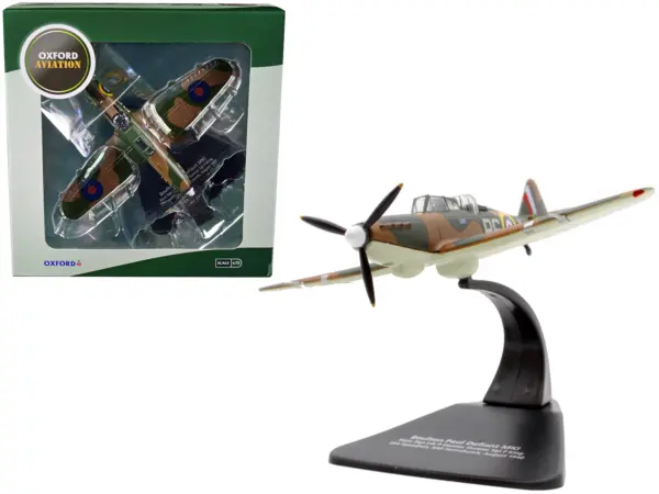 Boulton Paul Defiant MK I Fighter Plane Pilot: Sqn Ldr P Hunter Gunner Sgt F King 264 Squadron RAF Hornchurch (August 1940) "Oxford Aviation" Series 1/72 Diecast Model Airplane by Oxford Diecast #1