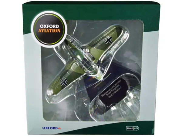 Messerschmitt Bf 108/Nord Pingouin War Plane NJ-C11 Duxford "Oxford Aviation" Series 1/72 Diecast Model Airplane by Oxford Diecast #3