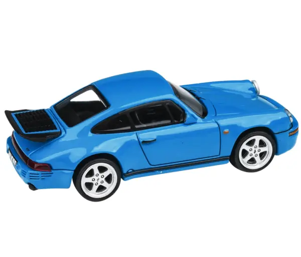 1987 RUF CTR Racing Blue 1/64 Diecast Model Car by Paragon Models #2
