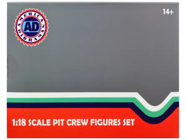 Formula One F1 Pit Crew 7 Figure Set Team Black Release III for 1/18 Scale Models by American Diorama #4
