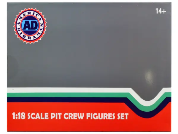Formula One F1 Pit Crew 7 Figure Set Team Blue Release III for 1/18 Scale Models by American Diorama #4