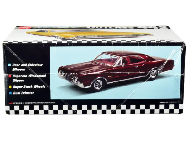 Skill 2 Model Kit 1967 Oldsmobile Cutlass 442 1/25 Scale Model by AMT #2
