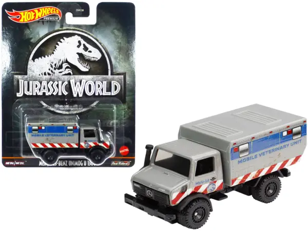 Mercedes-Benz Unimog U 1300 L "Mobile Veterinary Unit MVU-12" "Jurassic World" (2015) Movie Diecast Model Car by Hot Wheels #1