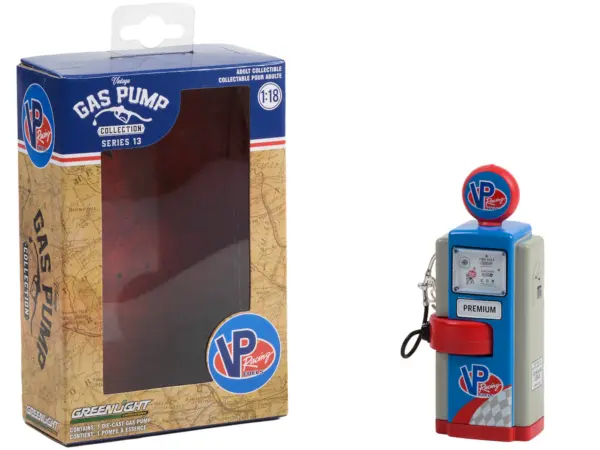 1948 Wayne 100-A Gas Pump "VP Racing Fuels" Blue and Gray "Vintage Gas Pumps" Series 13 1/18 Diecast Model by Greenlight #2